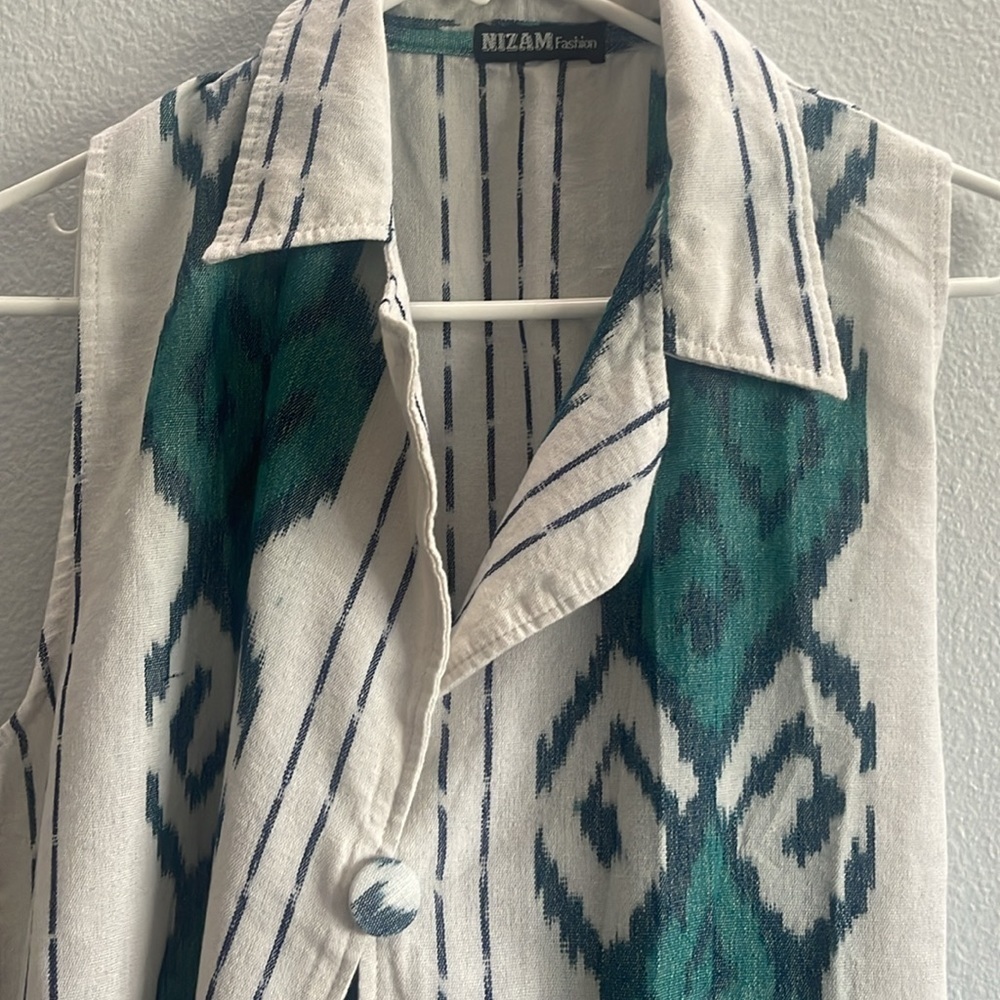 Sleeveless boho trival Kimono Vest - Picture 3 of 5